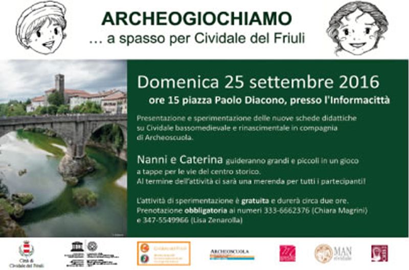 A spasso per Cividale del Friuli domenica 25 settembre Urban Trekking for Kids