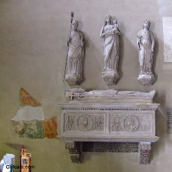 Figure centrali della pala di Pellegrino II