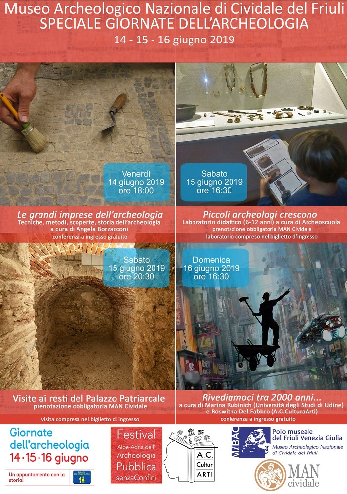 SPECIALE GIORNATE DELL'ARCHEOLOGIA, 14-15-16 giugno 2019