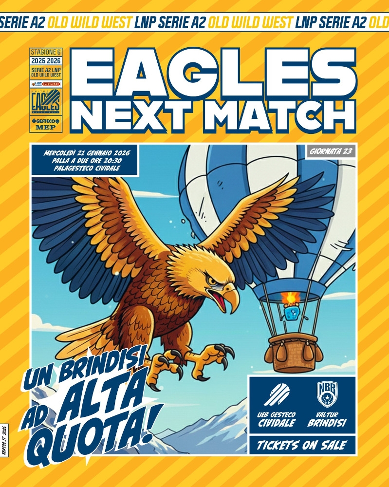 Eagles ritorna al Palagesteco e incontra Brindisi