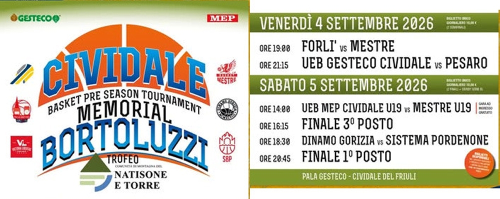  4-5 settembre 2026 IL TROFEO COMUNIT� DI MONTAGNA DEL NATISONE E TORRE