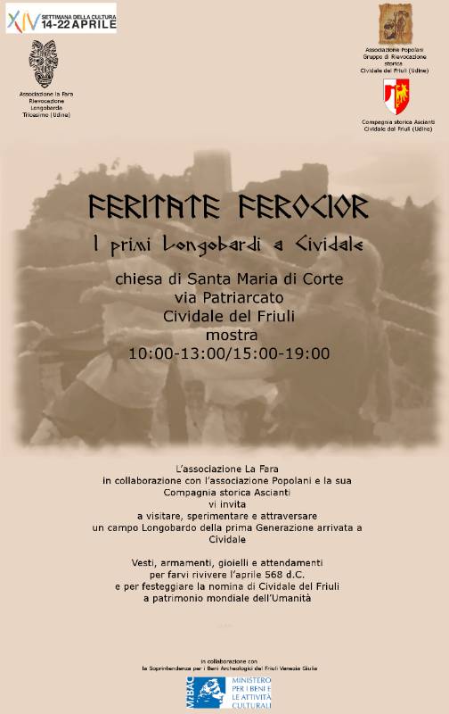 Feritate Ferocior- I primi longobardi a Cividale