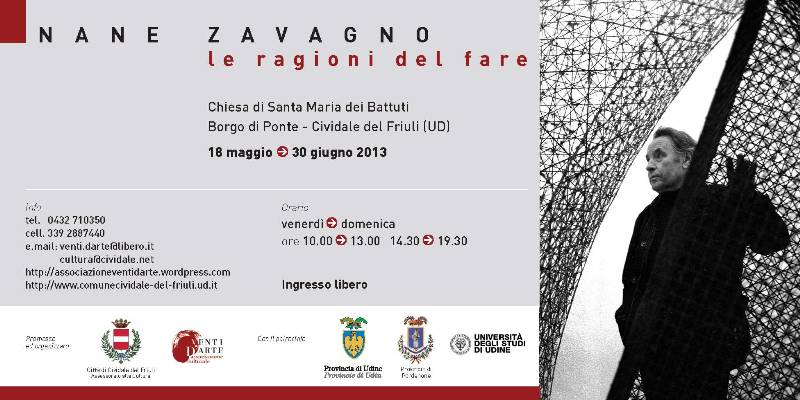 Cividale, mostra NANE ZAVAGNO dal 18 maggio