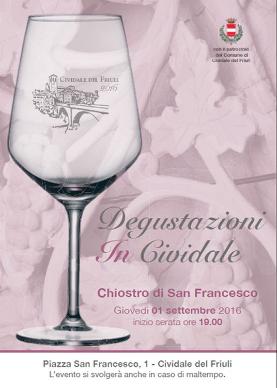 Degustazioni in Cividale: 1 settembre 2016, chiostro San Francesco